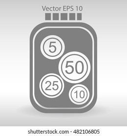 stable bank with a slight change vector illustration