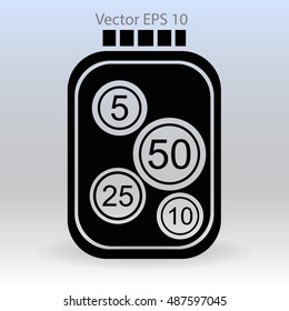 stable bank with a slight change vector illustration