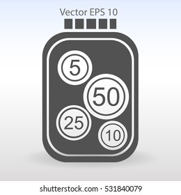 stable bank with a slight change vector illustration