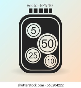 stable bank with a slight change vector illustration
