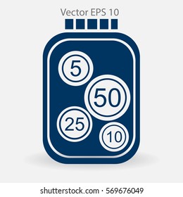 stable bank with a slight change vector illustration
