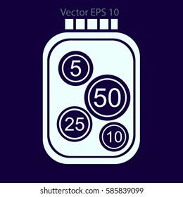 stable bank with a slight change vector illustration