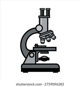 Stable base and viewing lens are used to show a microscope