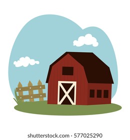 stable building farm icon