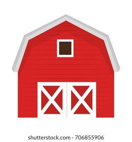 stable building isolated icon