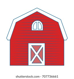 stable building isolated icon