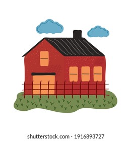 diseño de imagen vectorial del entorno de la granja