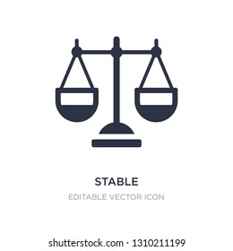 Stable Icon On White Background. Simple Element Illustration From General Concept. Stable Icon Symbol Design.