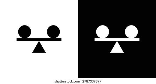 Stable icon vector. Black and white flat icons