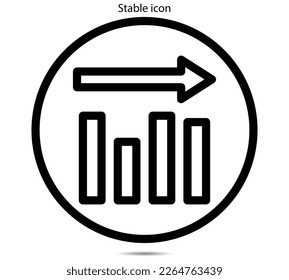 Ilustración vectorial de icono estable en segundo plano