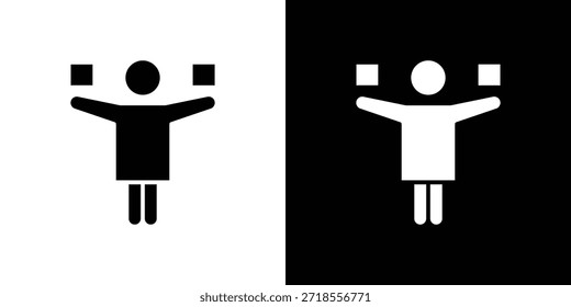 Ilustración vectorial estable del icono - iconos negros del vector del estilo de la alta calidad