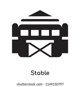 Stable icon vector isolated on white background for your web and mobile app design, Stable logo concept