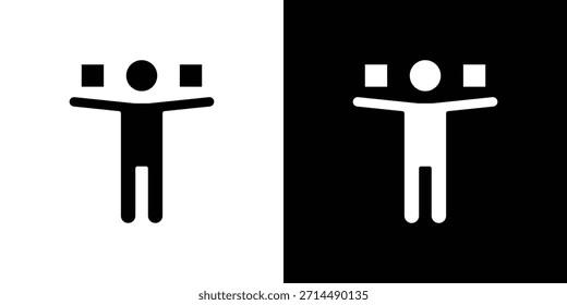 Stabile Symbole Vektor Silhouette Design. Grafik-Design-Illustration mit Vektorgrafik.