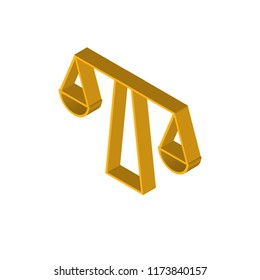 Stable isometric left top view 3D icon