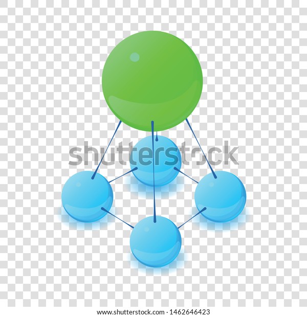 Stable Molecule Icon Isometric Illustration Stable Stock Vector ...