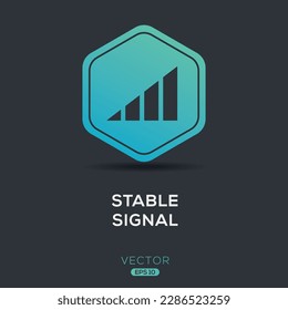 (Stable-Signal) Symbol, Vektorzeichen.