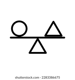 Ilustración de icono vectorial de soporte estable en fondo blanco..eps