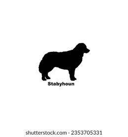 Stabyhoun dog silhouette dog breeds pet animals