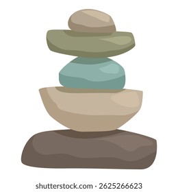 Stack of balanced stones representing mindfulness, meditation, and inner peace