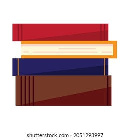 stack of book education icon