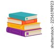 books stack vector