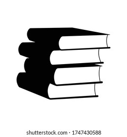 Stack Of Book Icon . Book Icon Vector Illustration On White Background. Eps 10