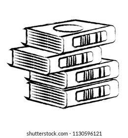 stack of books design