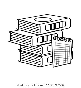 stack of books design