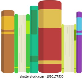 Stack of books of different sizes