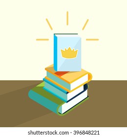 Stack of books.  Education concept. 