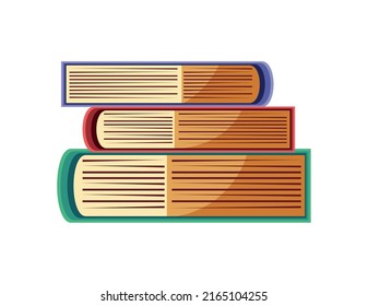 stack books education icon isolated