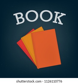 Stack of books, eps 10