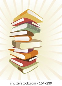 A stack of books filled with information and knowledge.