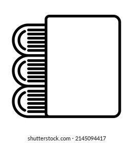 Stack Of Books Icon. Bold outline design with editable stroke width. Vector Illustration.
