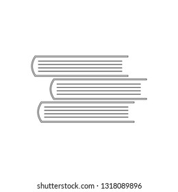 stack of books icon. Element of Education for mobile concept and web apps icon. Outline, thin line icon for website design and development, app development