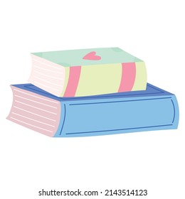 stack of books icon isolated