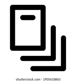 Stack of books icon outline style, this icon will support website
