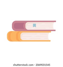 stack of books icon style