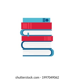Stack of books icon. Vector graphics