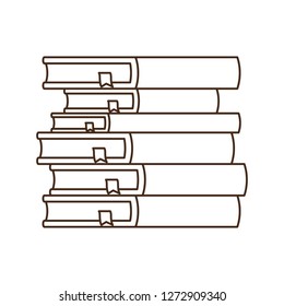 stack of books isolated icon