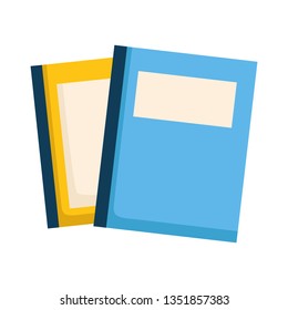 stack of books isolated icon