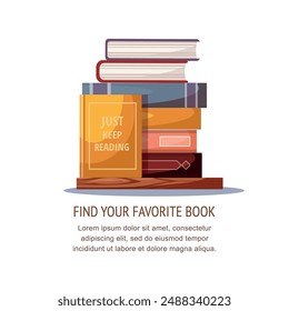 Stack of books isolated on a white background.