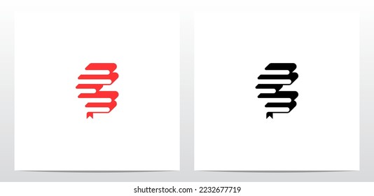 Stack Of Books Letter Logo Design C 