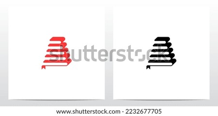 Stack Of Books Letter Logo Design A 