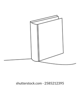Stack of Books Line Art Illustration