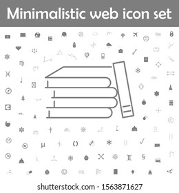 Stack of books line icon. Web, minimalistic icons universal set for web and mobile