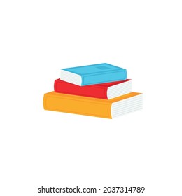 stack of books on a white background Literature, realistic drawings, organizers, planners, notebooks, textbooks,open book,back to school.vector illustration