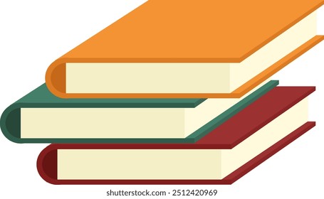 Stack of Books Teacher Vector Illustration