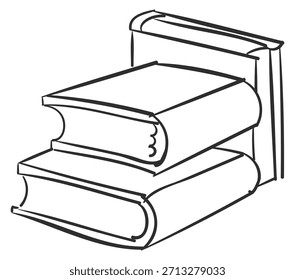Una pila de libros con el libro superior siendo una edición de tapa dura de una novela