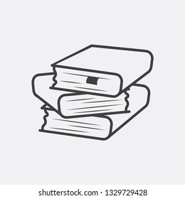 
Stack of books vector